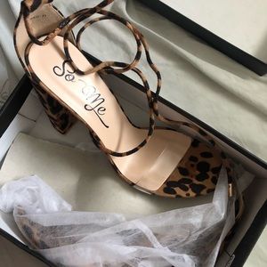 Cheetah wrap around Heel